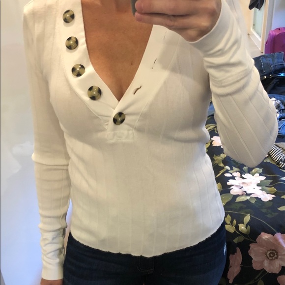 Free People Ivory Top